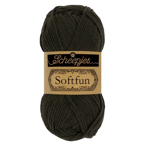 [SF500#2628] Scheepjes Softfun 10x50g - 2628 Charcoal