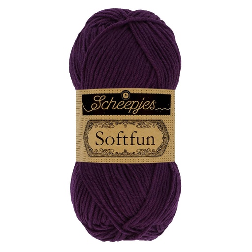 [SF500#2656] Scheepjes Softfun 10x50g - 2656 Aubergine